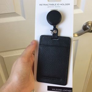 Leather ID holder